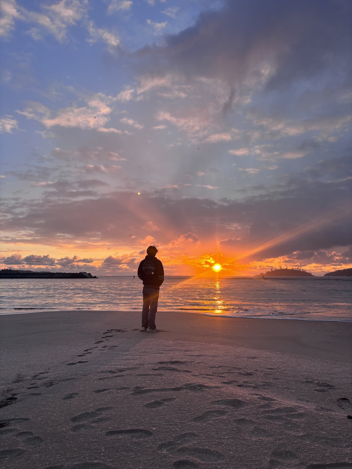 Sunset on the beach